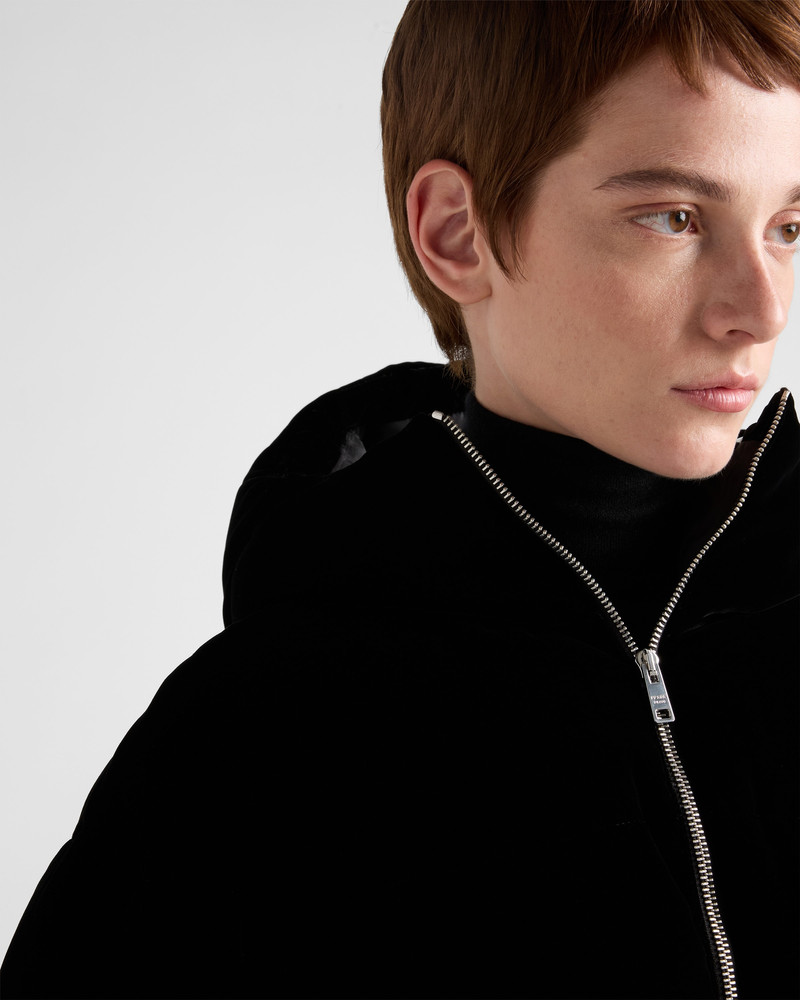 Velvet down jacket 4