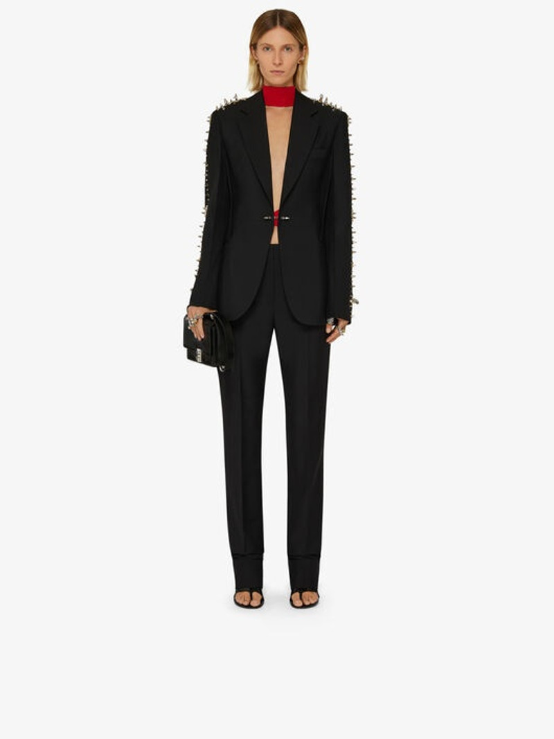 Givenchy JACKET IN WOOL AND MOHAIR WITH STUDS outlook