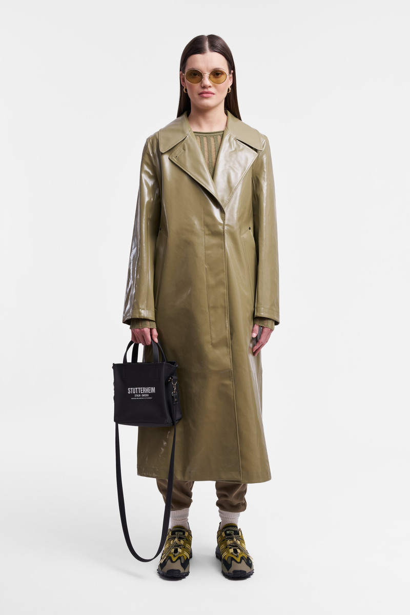 Stutterheim Mayfair Opal Trench Coat Aloe outlook