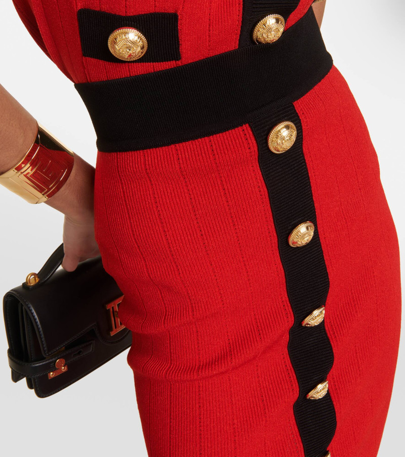 Ribbed-knit midi skirt 4