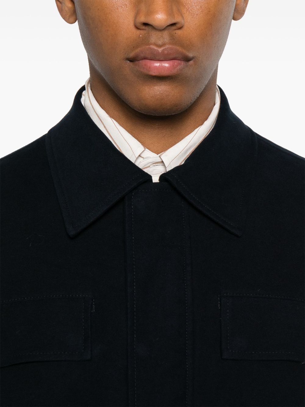 non-brushed-fleece shirt jacket - 5