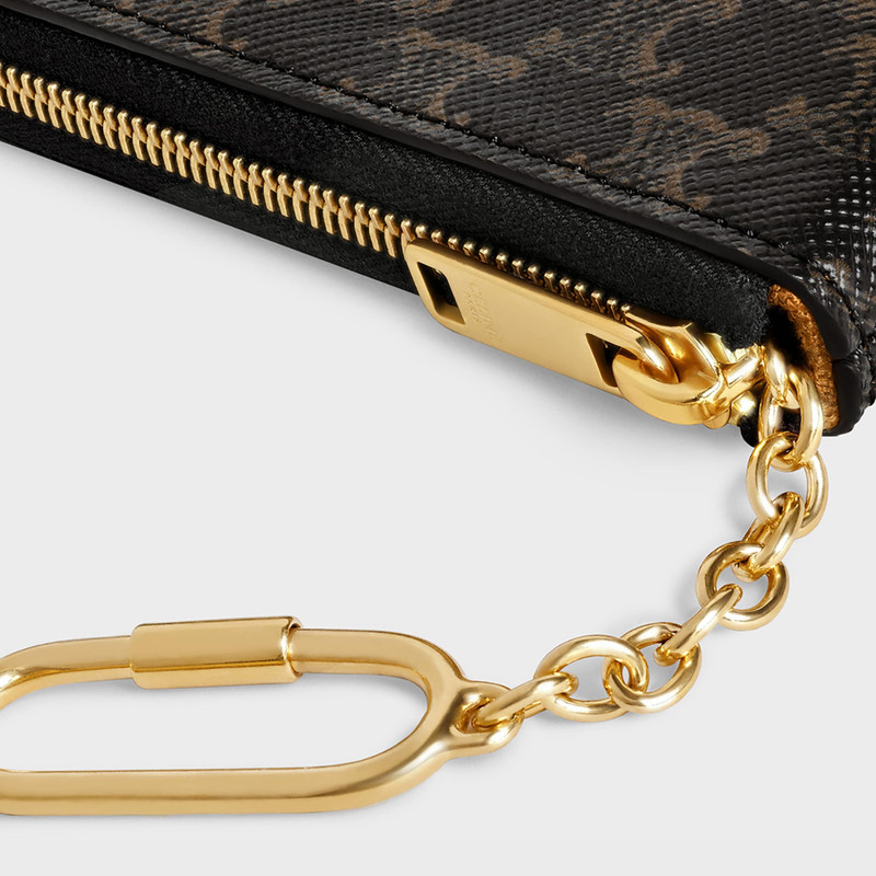 Coin & Card Pouch in Triomphe Canvas 5