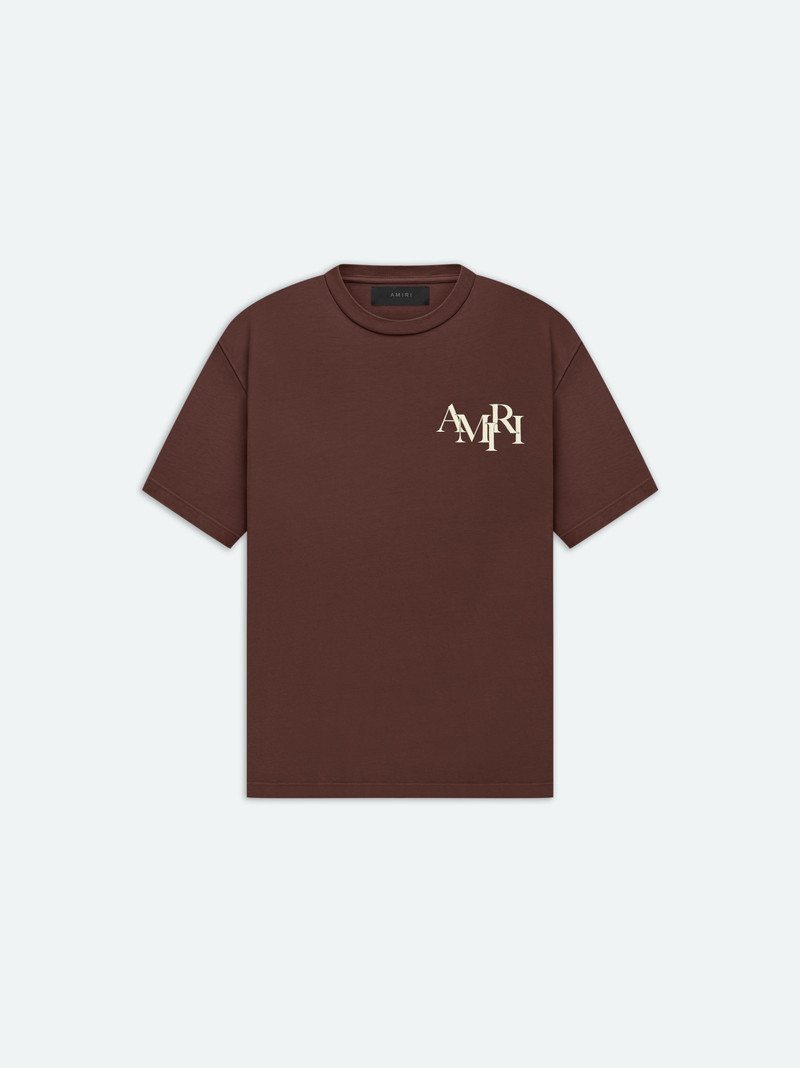 AMIRI STAGGERED LOGO TEE 1