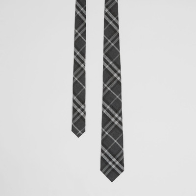 Burberry Classic Cut Check Cashmere Silk Tie outlook