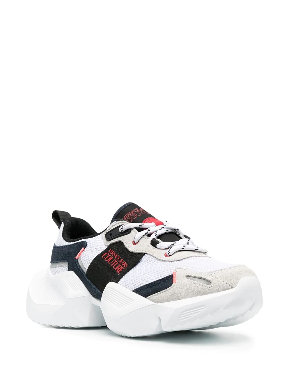 contrast-panel low-top sneakers - 2