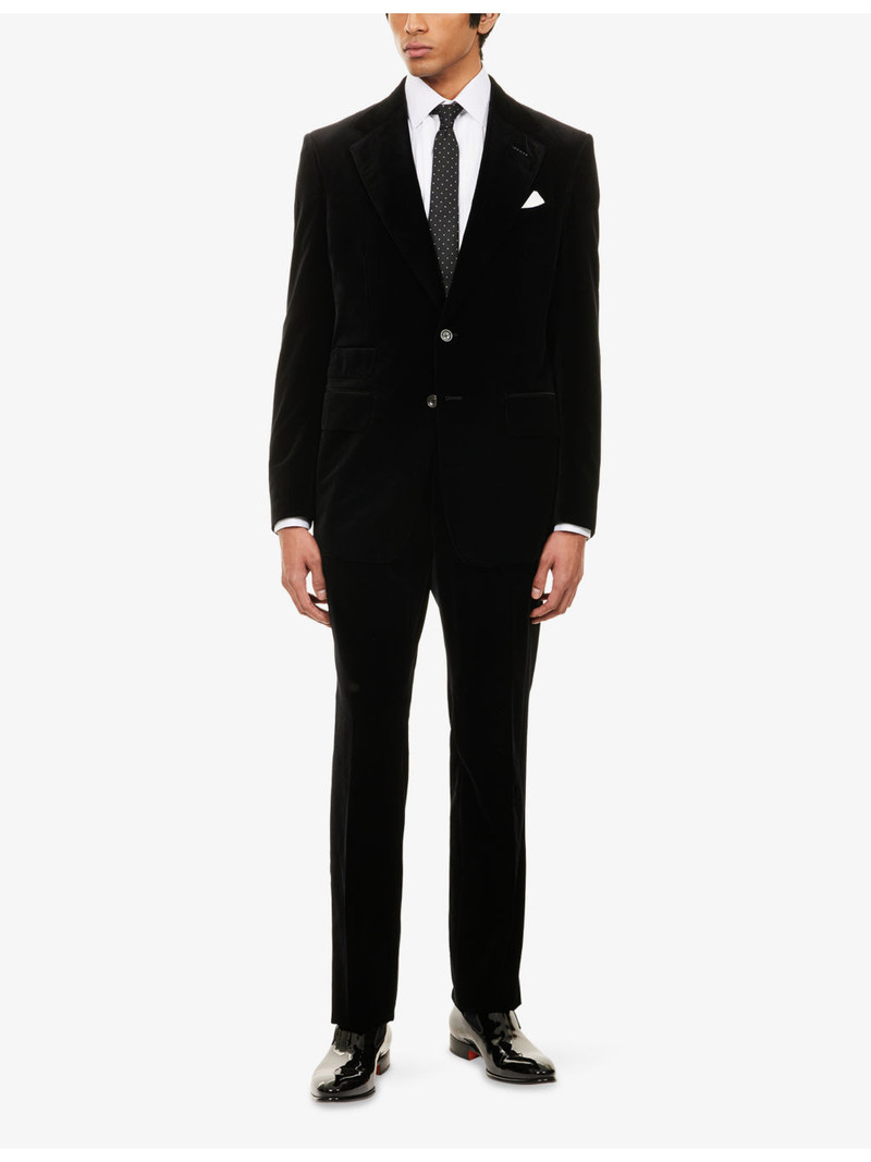 TOM FORD Classic Pleated Cotton Evening Shirt outlook