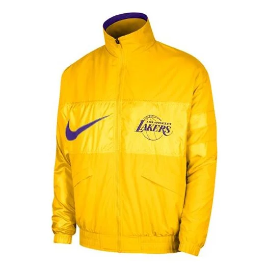 Nike NBA Lakers Courtside Jacket 'Yellow' DR9192-728 - 1