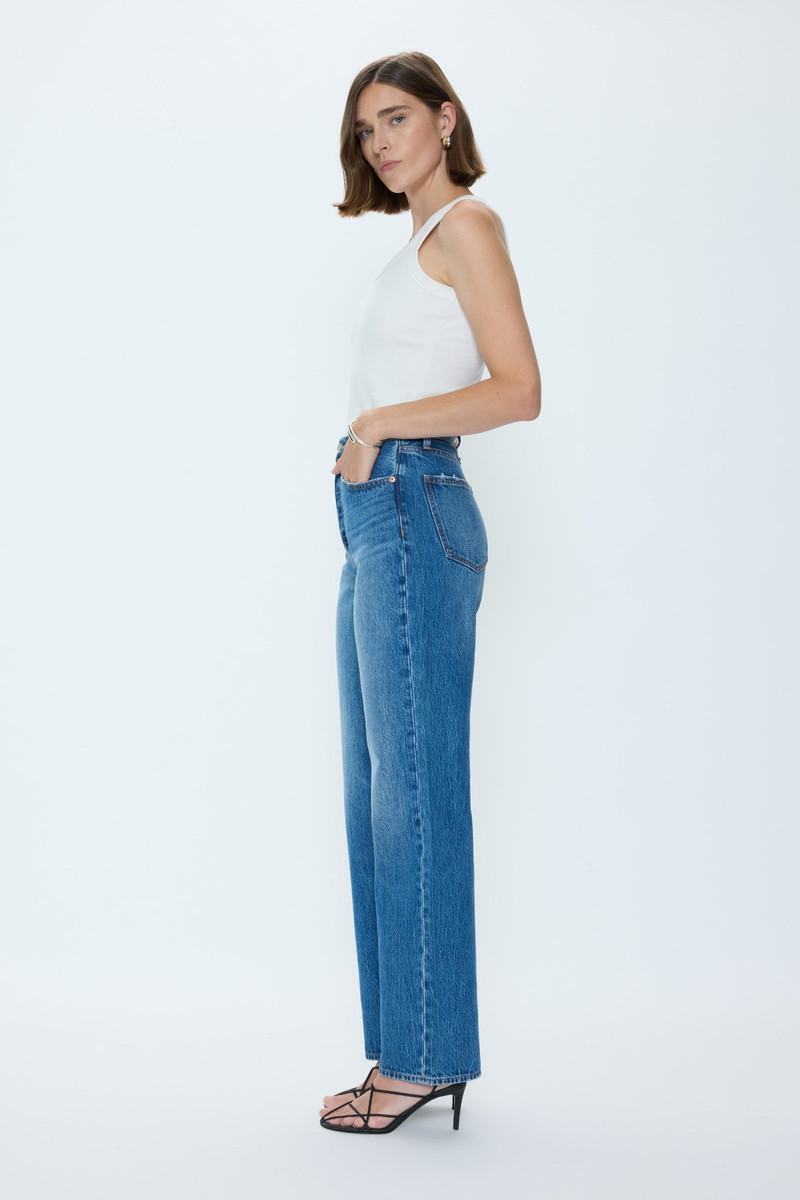 PISTOLA CASSIE SUPER HIGH RISE STRAIGHT JEAN - CAPRI outlook