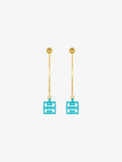 Givenchy 4G LIQUID EARRINGS IN METAL AND RESIN outlook