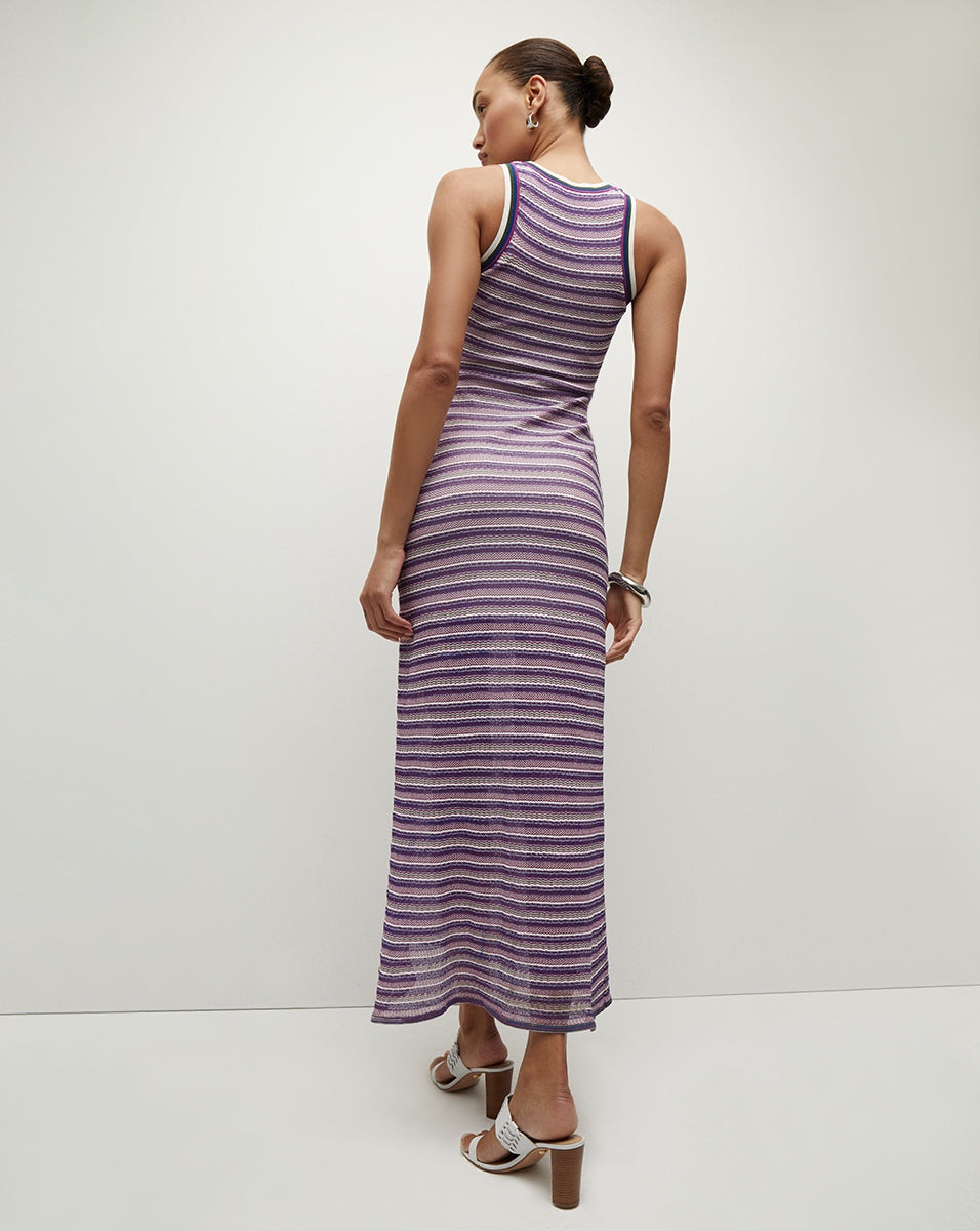 SIVAN STRIPED KNIT DRESS - 5