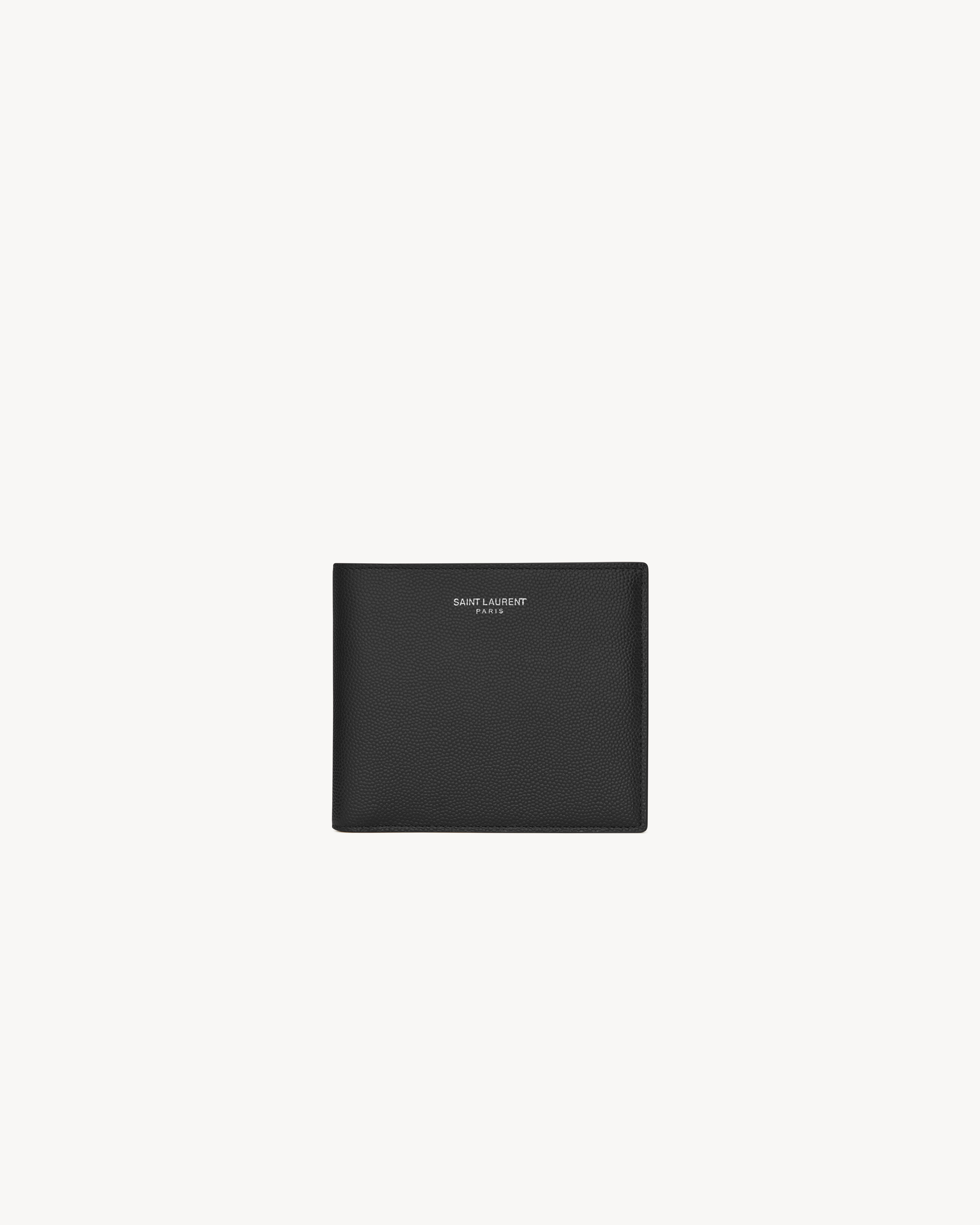 SAINT LAURENT PARIS EAST/WEST WALLET WITH COIN PURSE IN GRAIN DE POUDRE LEATHER - 1