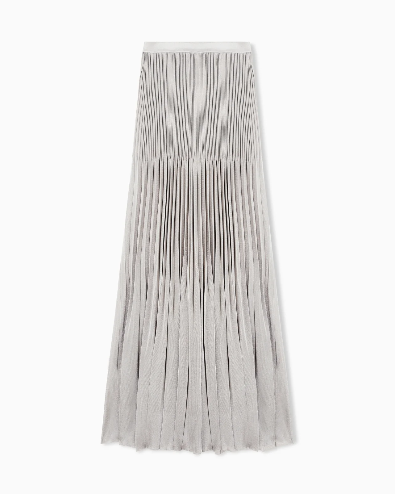 PLEATED VISCOSE OVERSIZED SKIRT - 1