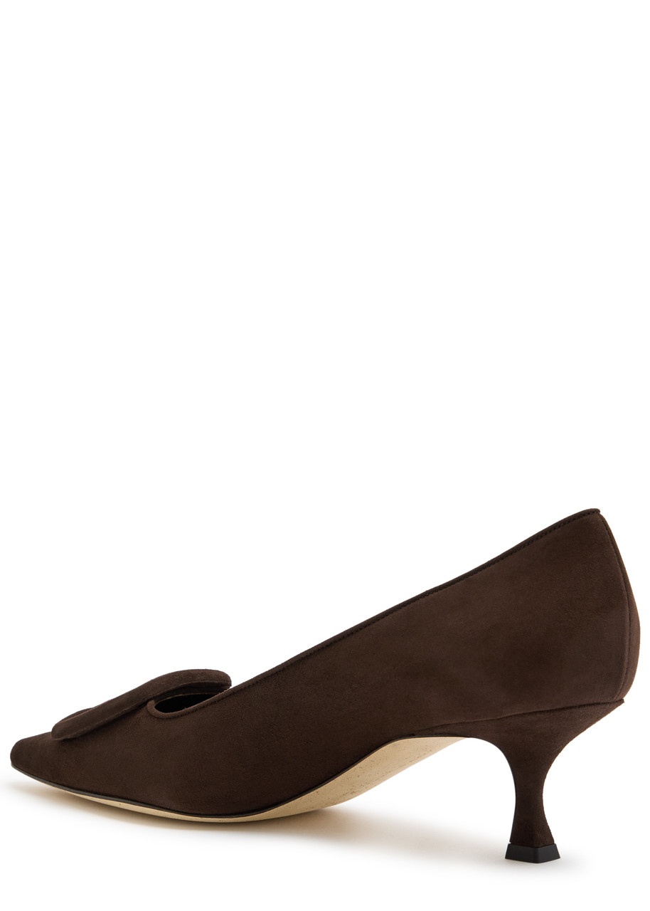 Manolo Blahnik Maysale 50 Suede Pumps - 2