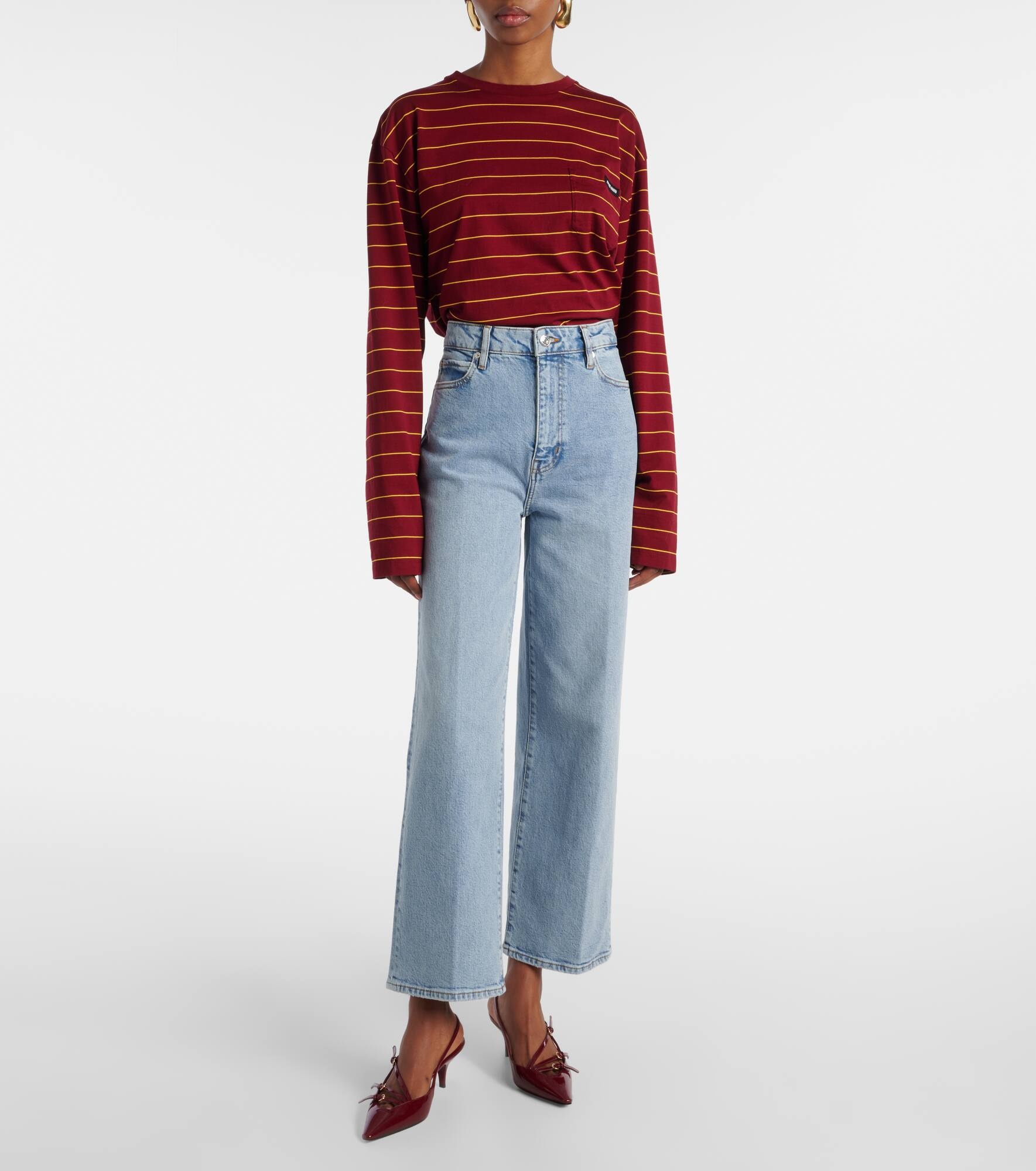 The Wide high-rise wide-leg jeans - 7