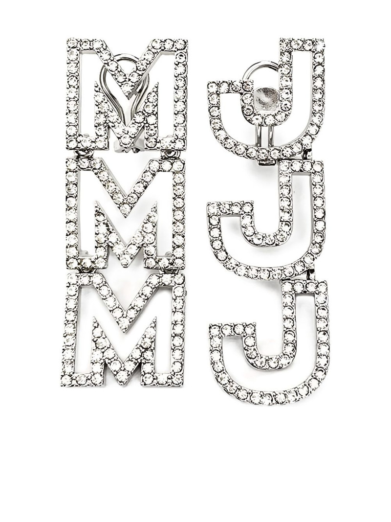 MJ crystal-embellished earrings 1