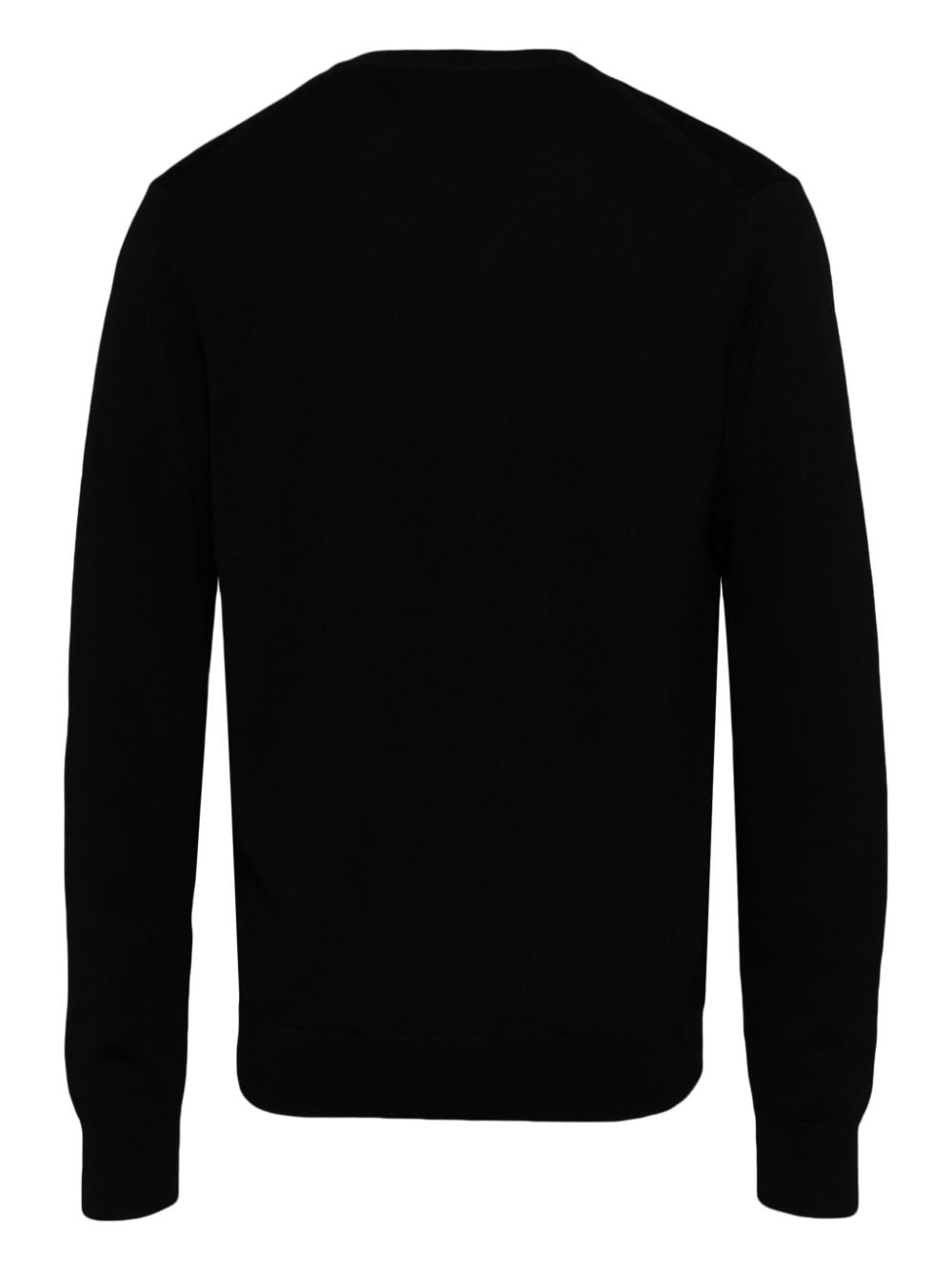 logo-embroidered V-neck jumper - 2