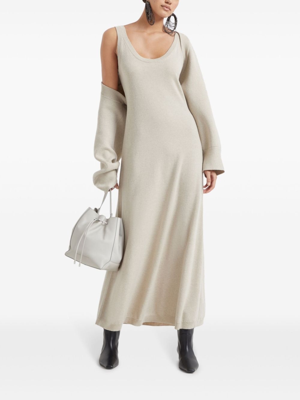 long cashmere dress - 2