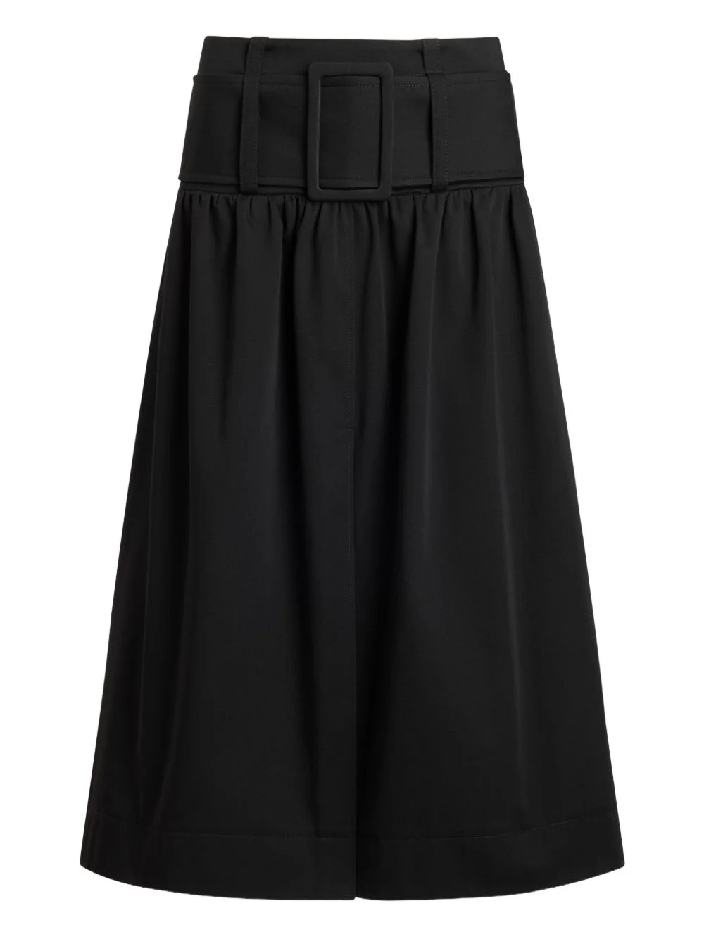 belted gathered skirt - 1