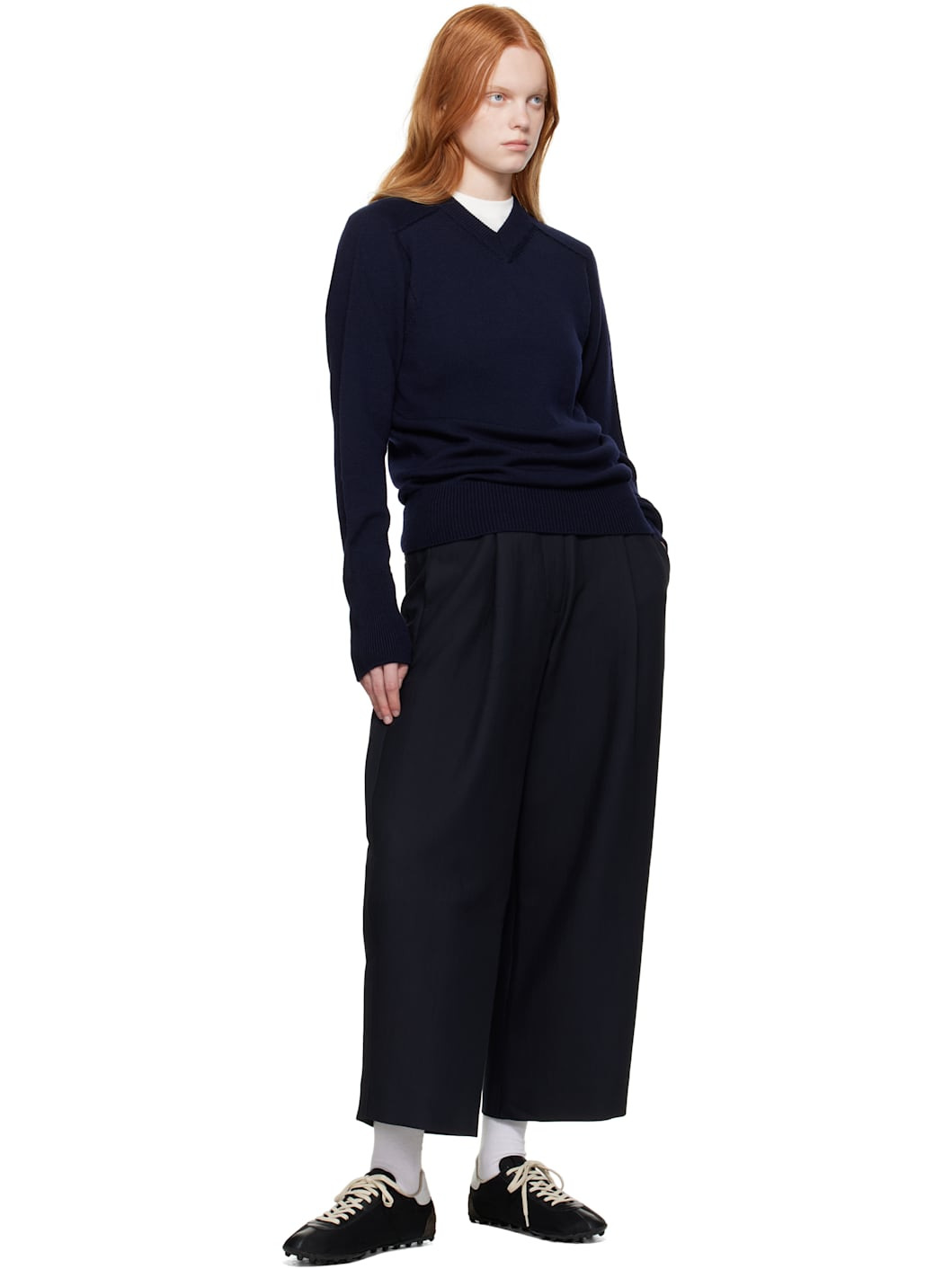Navy Fellini Trousers - 4
