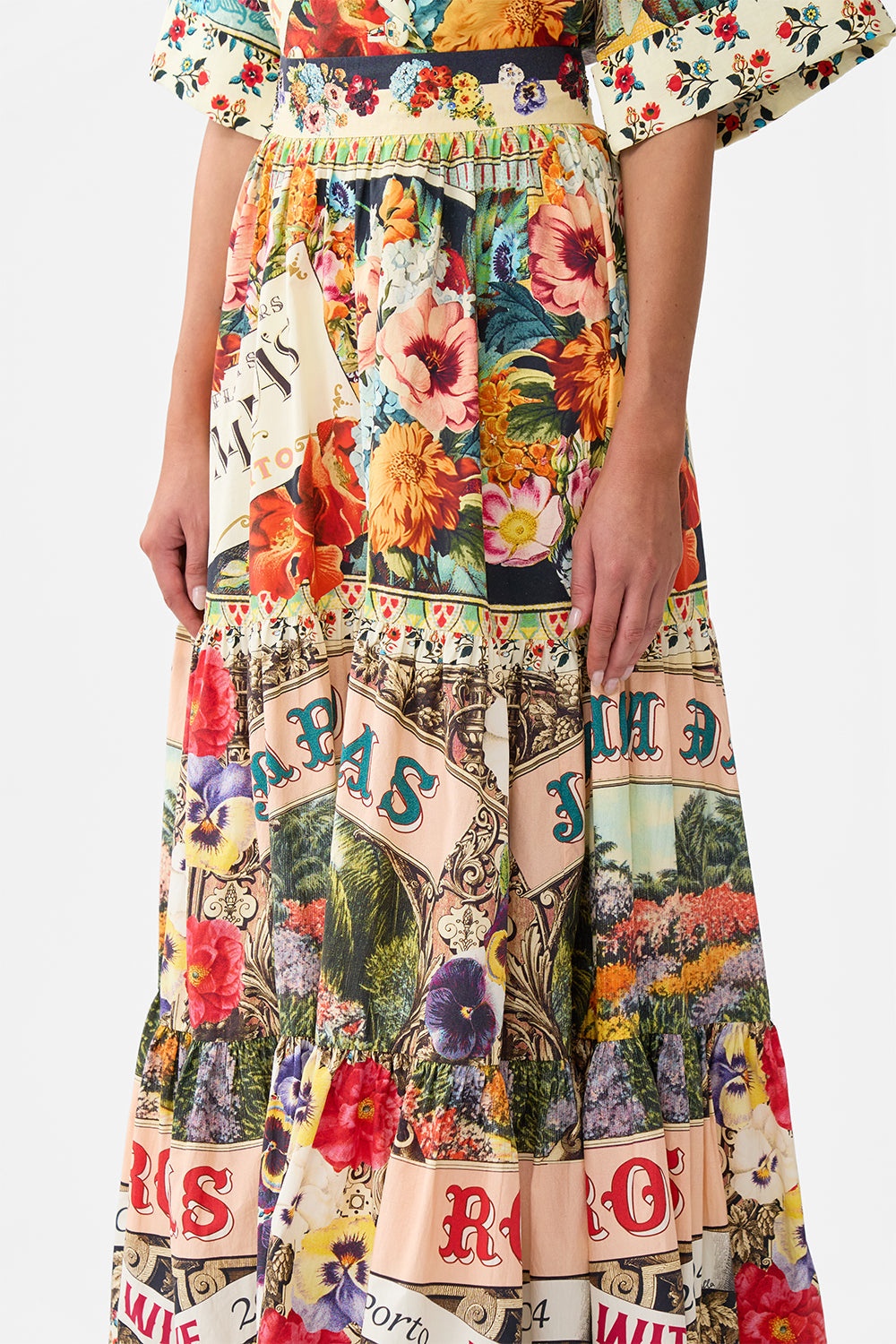 HIGH WAISTED TIERED SKIRT - 5