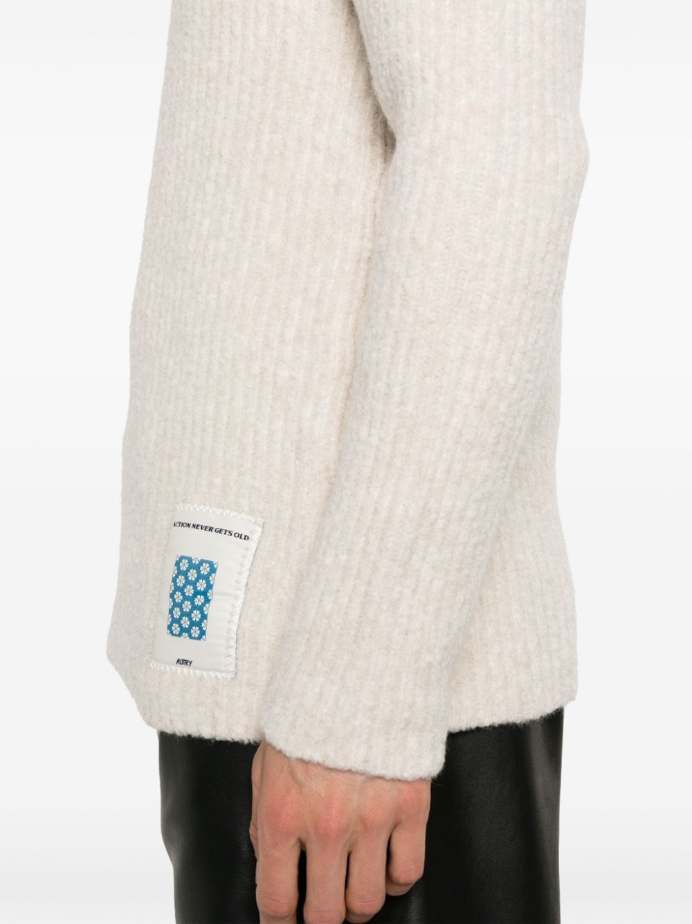 fisherman-knit sweater - 5