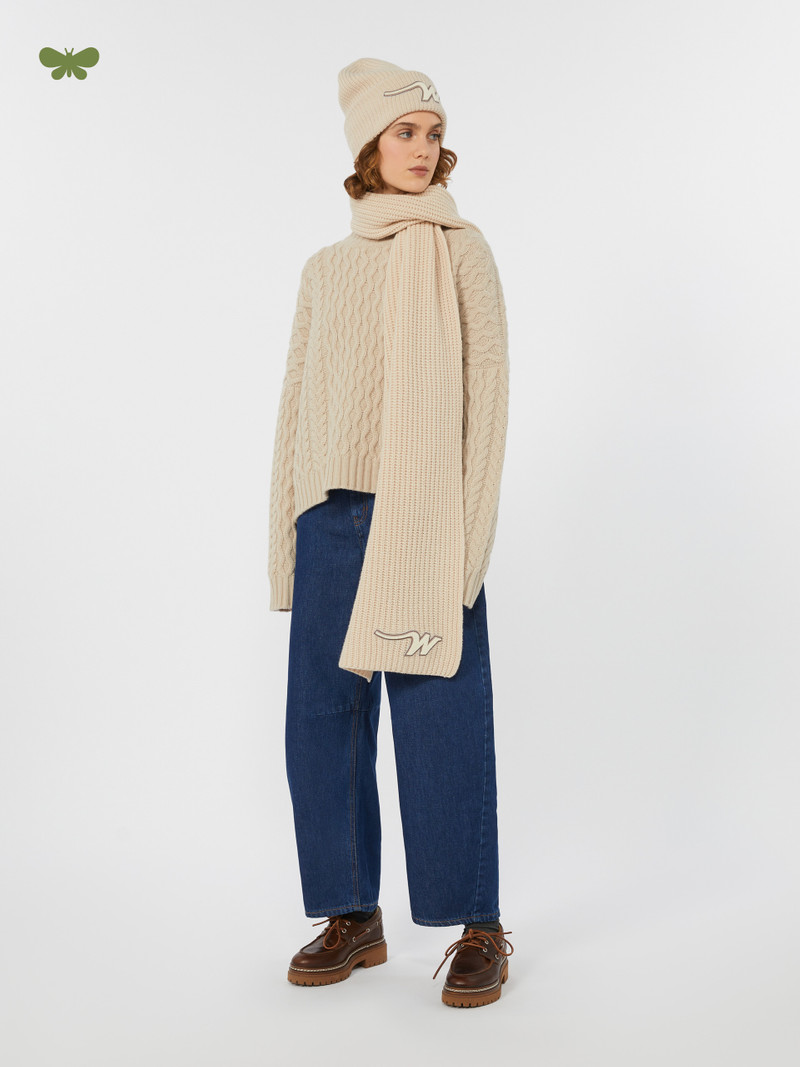 WEEKEND Max Mara DOUGLAS Cotton denim barrel-leg jeans outlook