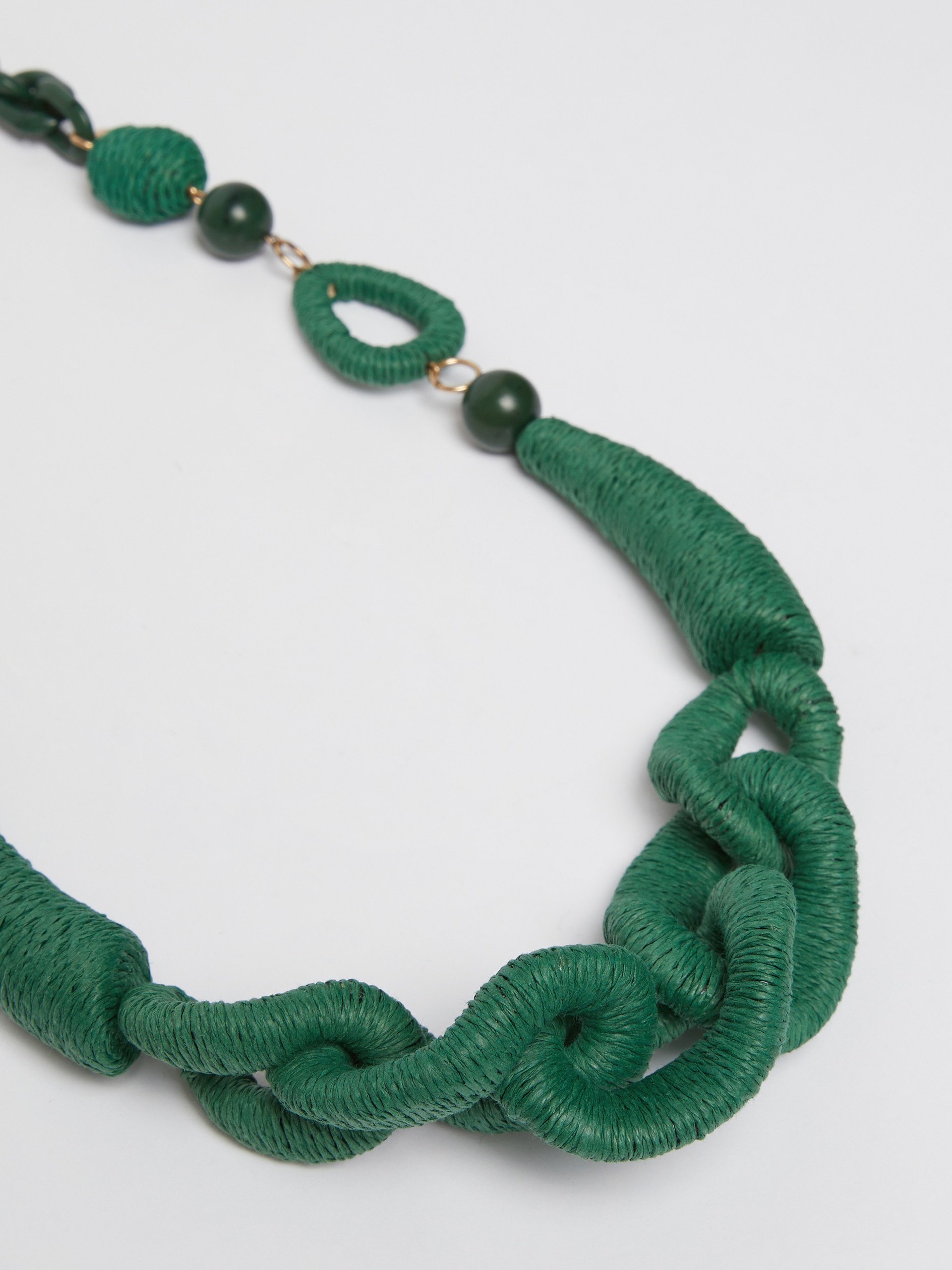 TEISMO Straw and resin necklace - 2