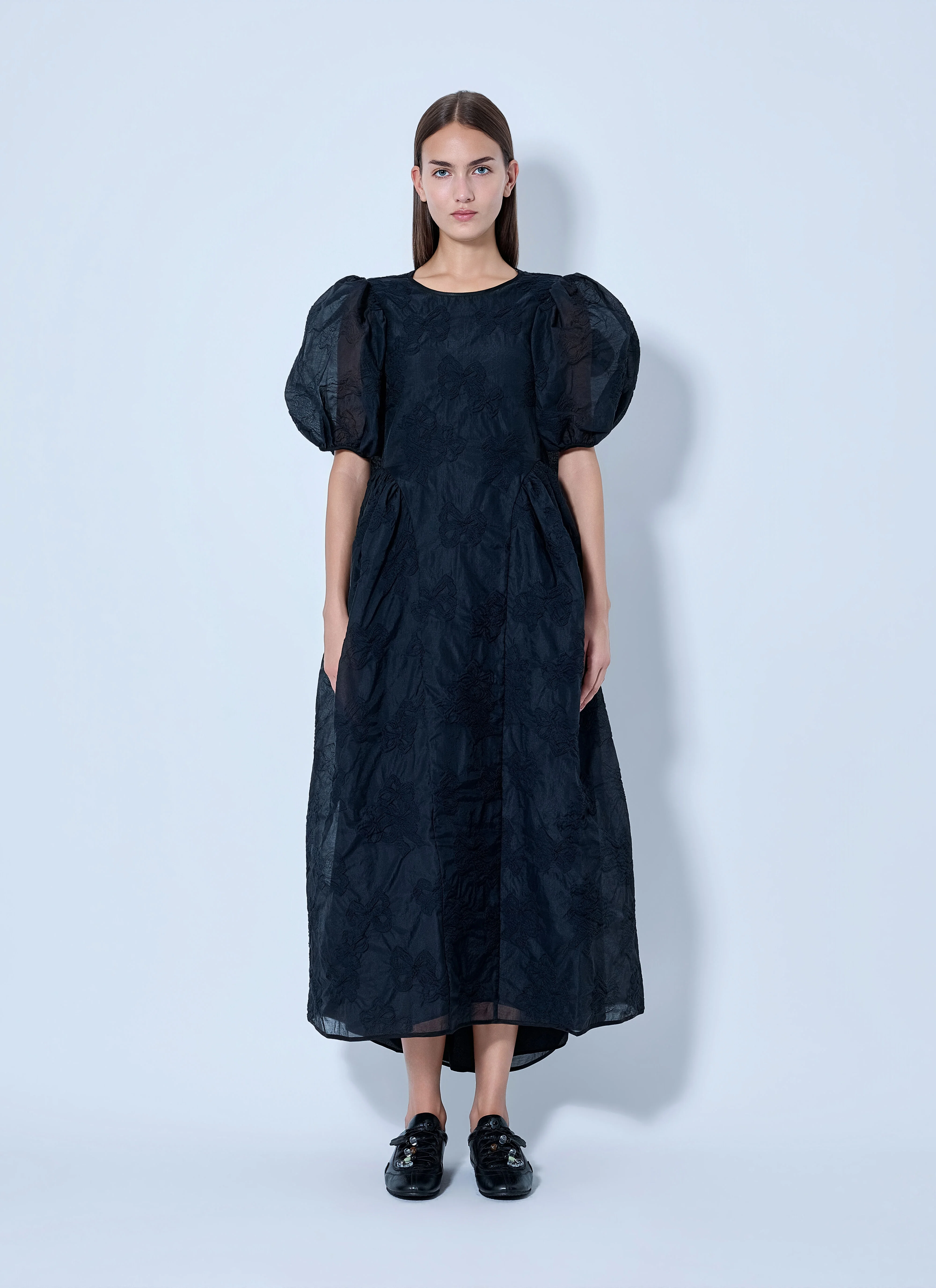 Ulani Papillon Matelassé Midi Dress - 1