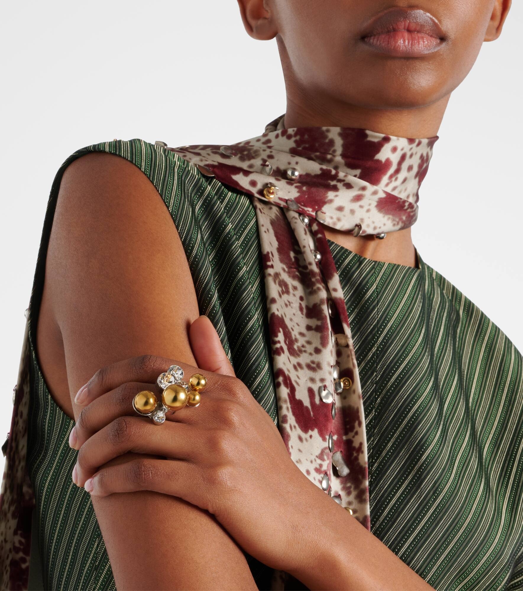 Crystal-embellished ring - 3