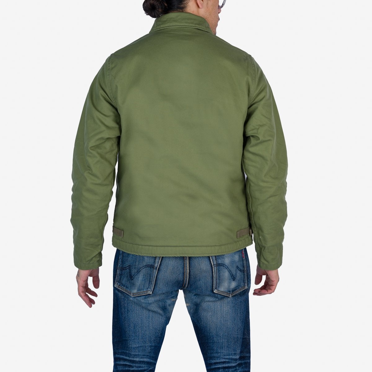 IHM-39-OLV Military Serge A2 Deck Jacket - Olive - 3