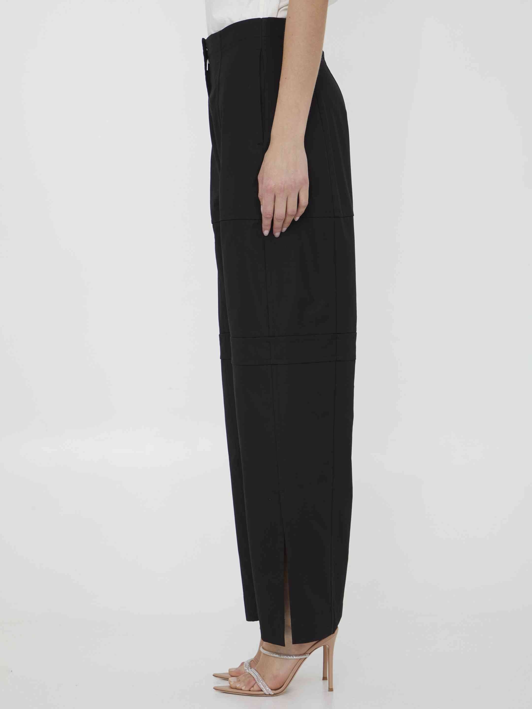 Jil Sander Women Cotton Cargo Pants - 3
