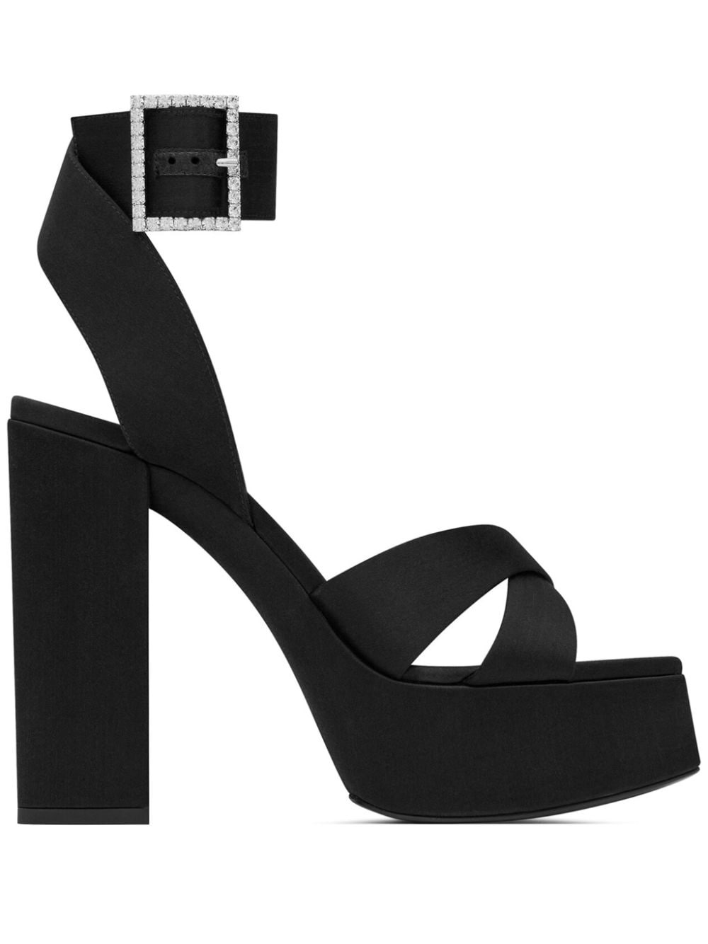SAINT LAURENT Bianca 125mm crystal-embellished platform
