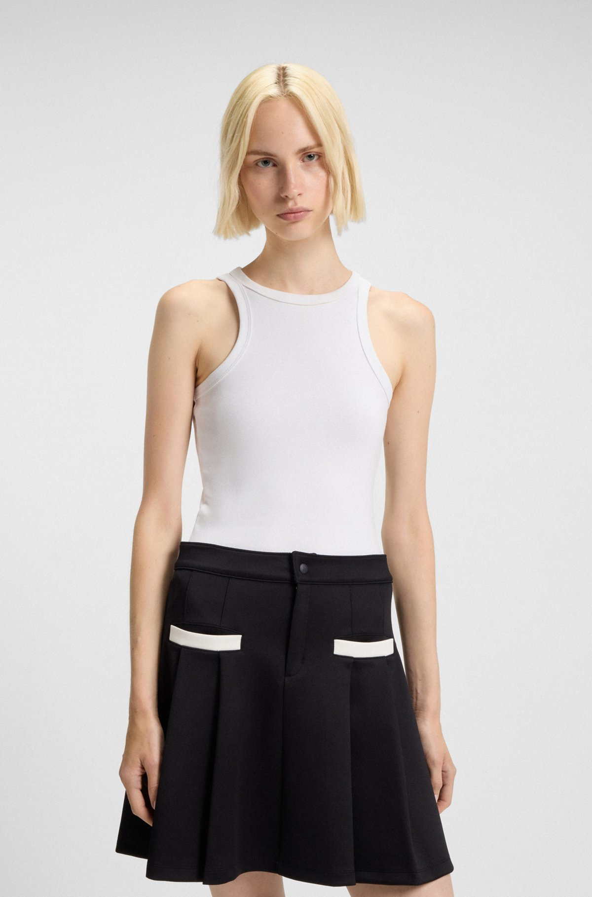 SLIM-FIT PANTS IN A STRETCH-COTTON - 2