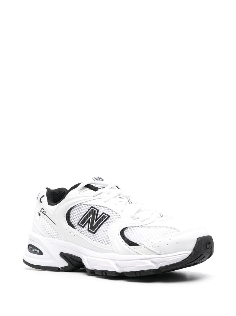 New Balance logo-patch low-top sneakers outlook