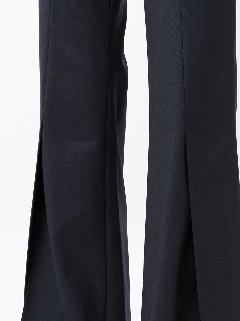 sliced hem flared trousers - 5