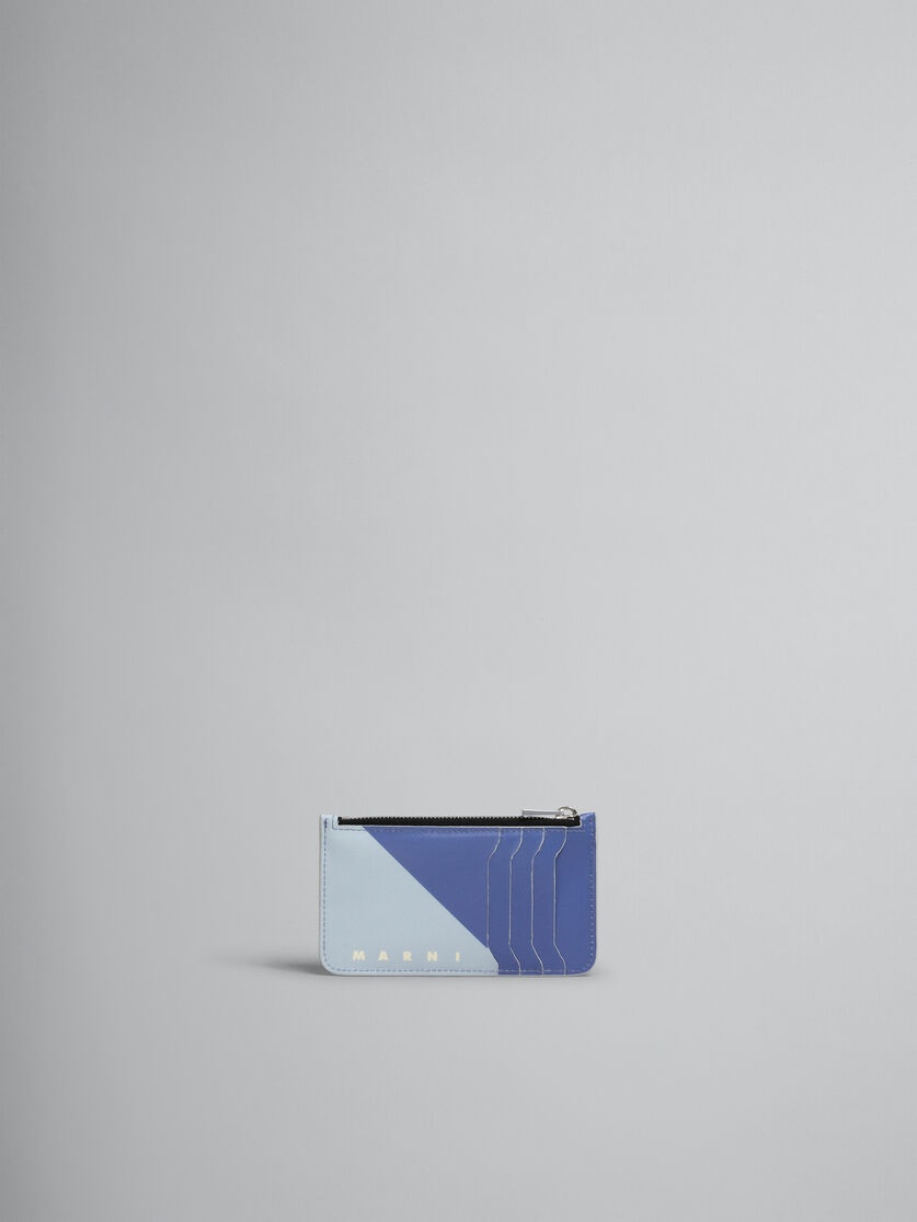PURPLE AND BLUE TRIBECA CARD CASE - 1