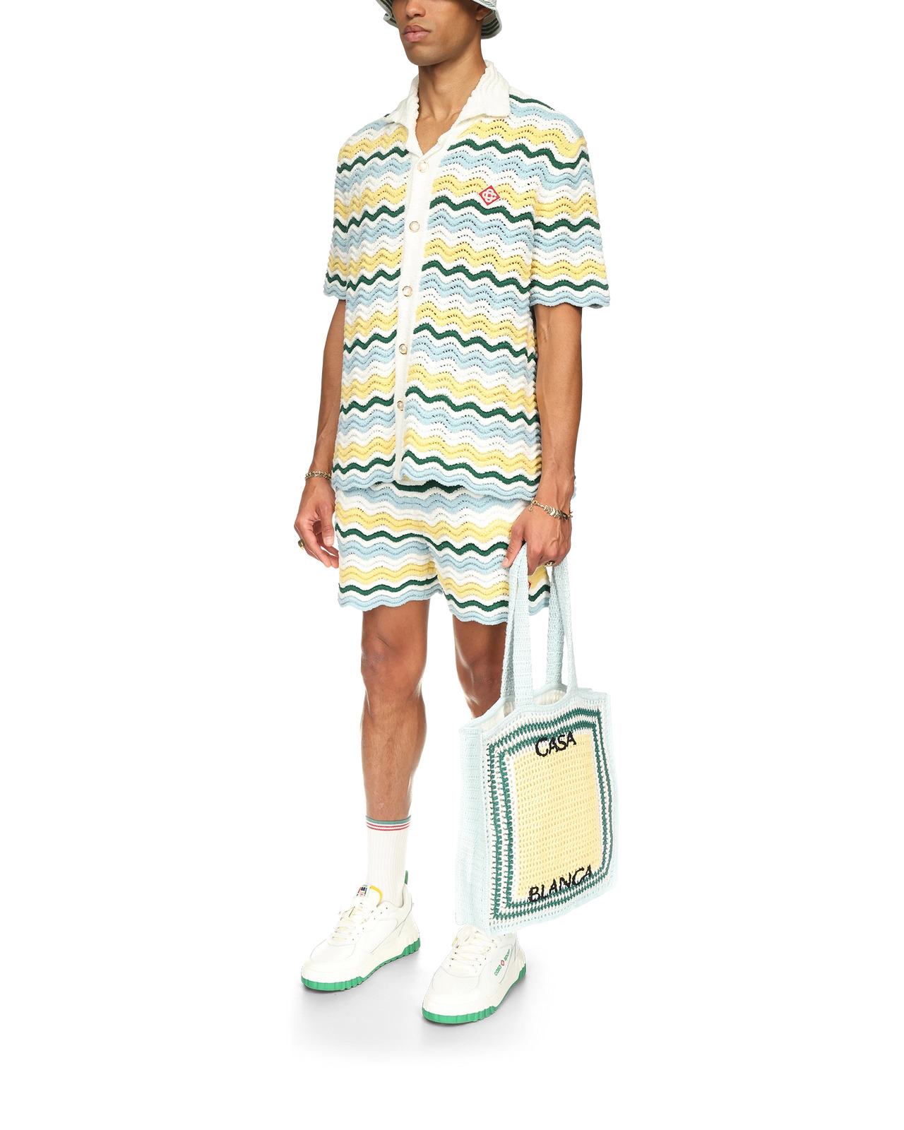 Wavy Boucle Shorts | Casablanca Paris - 3