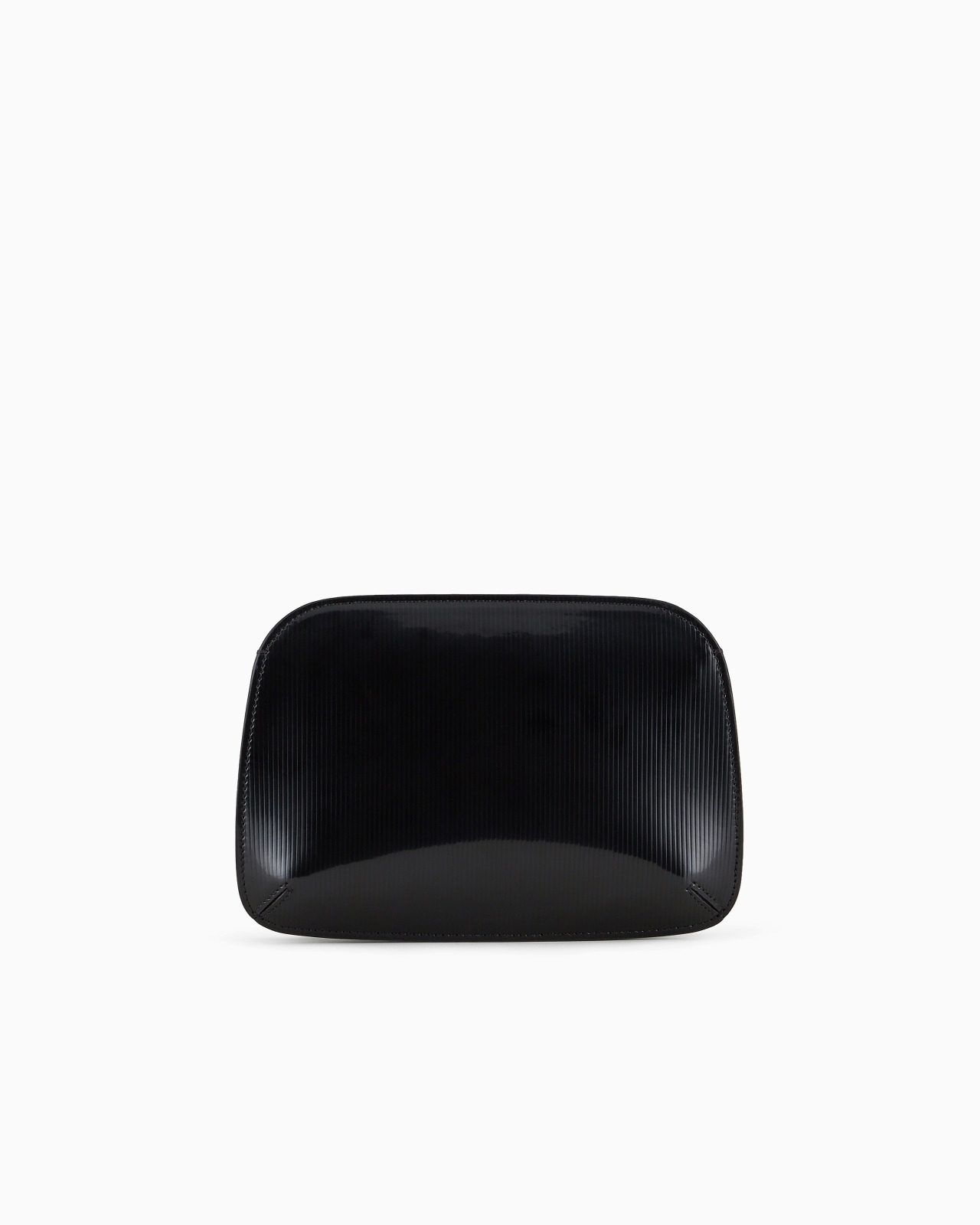 Striped, lamé-leather la Prima clutch bag - 3