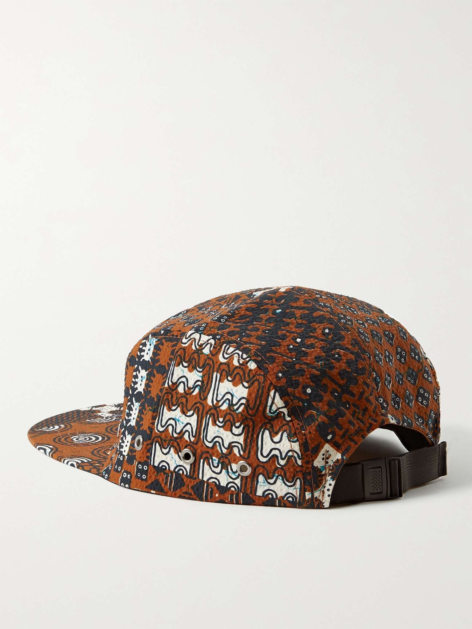 Printed Seersucker Baseball Cap - 3