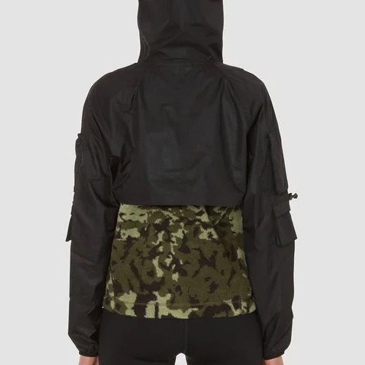 (WMNS) Nike Lab Hooded Top 'Black Camo' AR5619-010 - 4