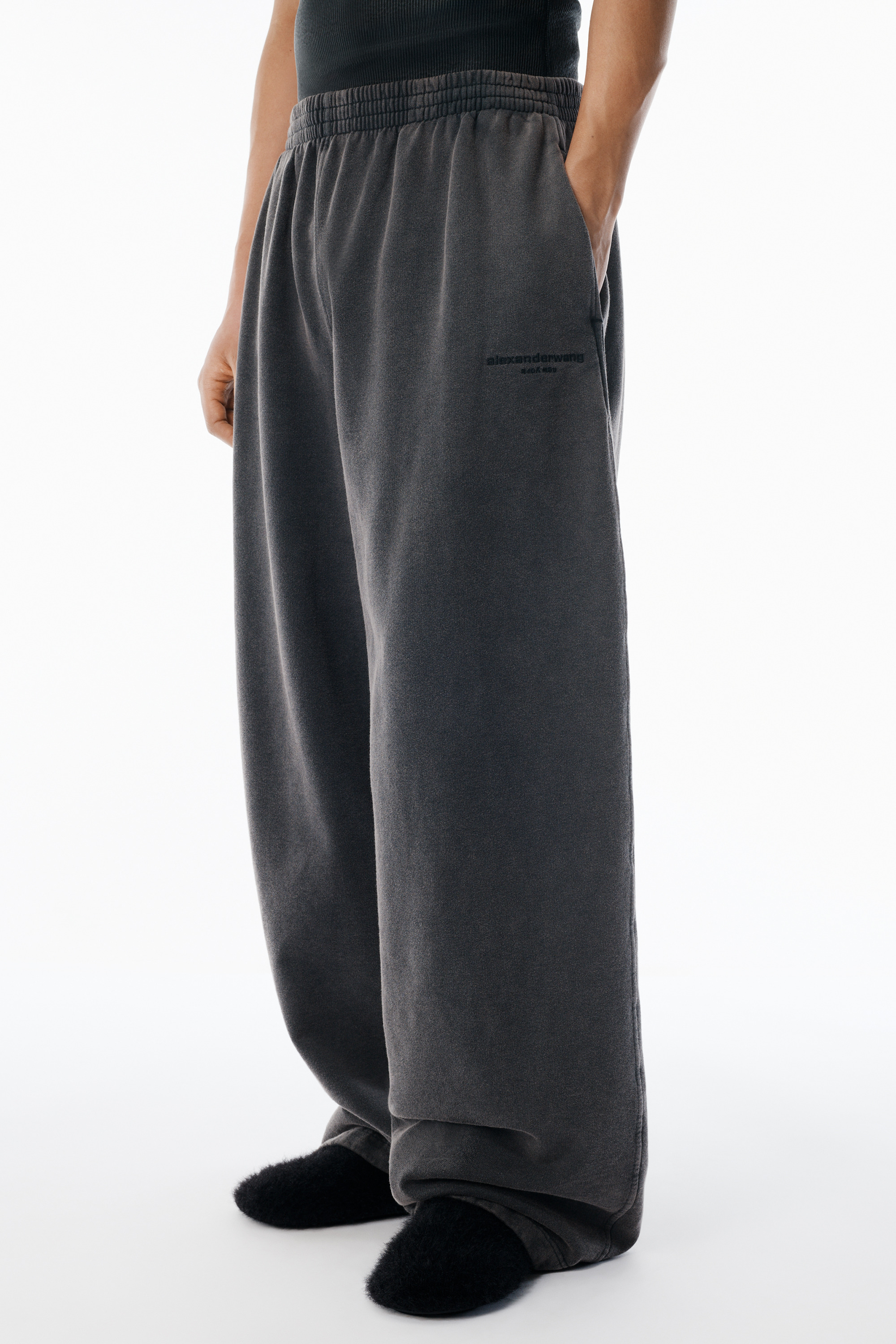 Grey Organic Terry Oversized Sweatpant - 3