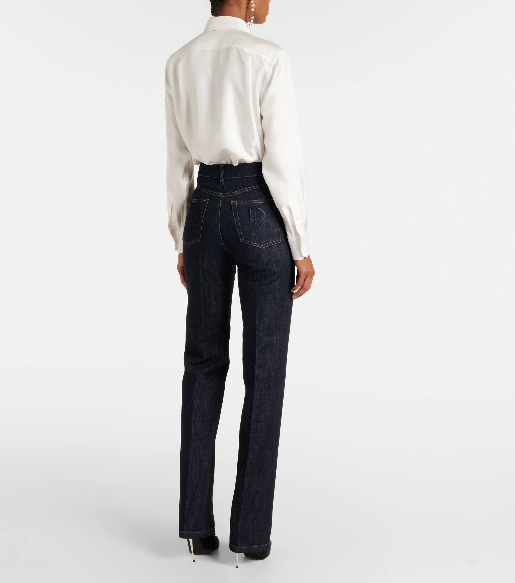 High-rise straight jeans - 3