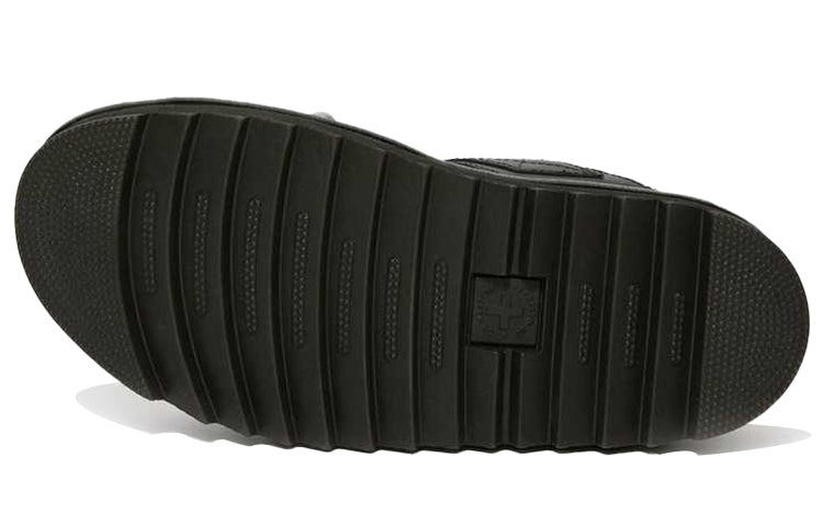 (WMNS) Dr. Martens Voss Leather Studded Sandals 'Black' 25454001 - 4