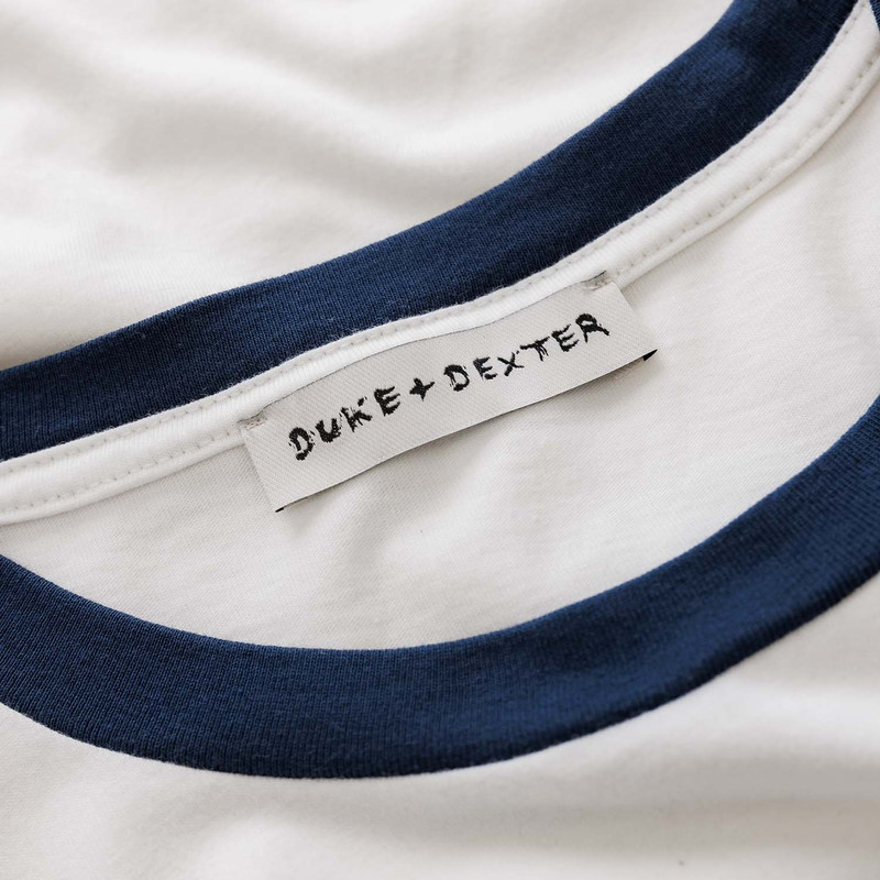 Plus Vintage White + Navy Ringer T-Shirt 6