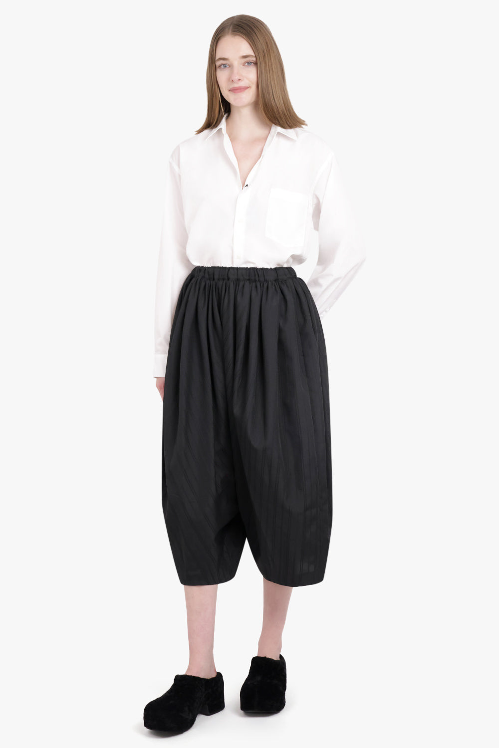 LONG LENGTH L/S SHIRT | WHITE - 3