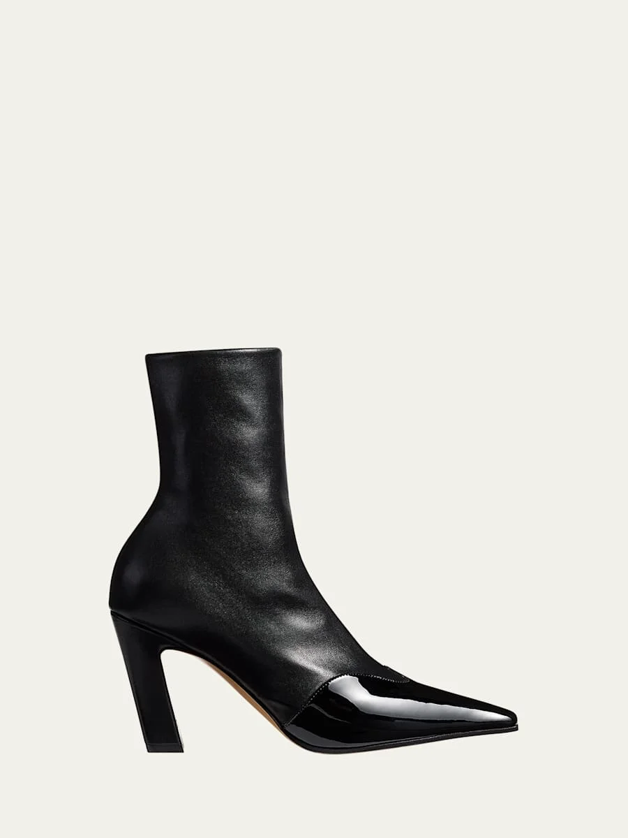 Nevada Patent-Wingtip Ankle Boots - 1