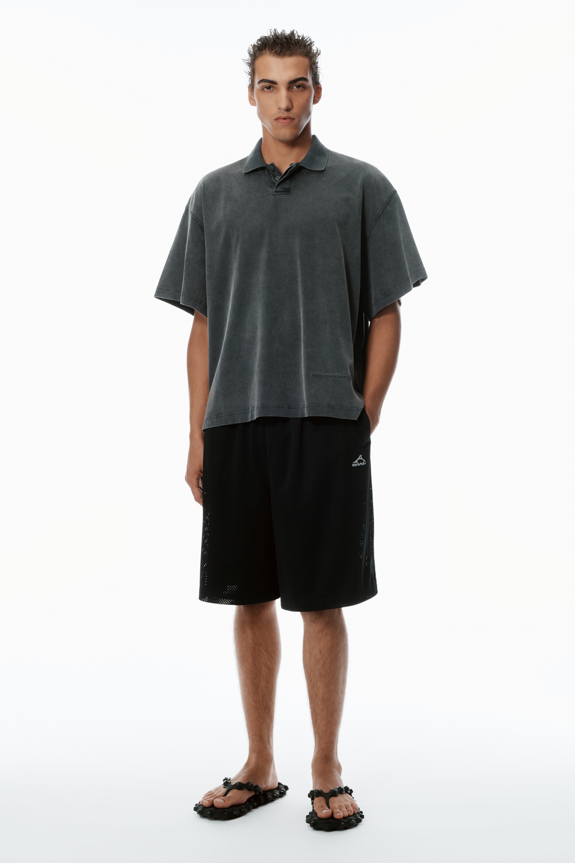 Athletic Mesh Logo Basketball Shorts - 2