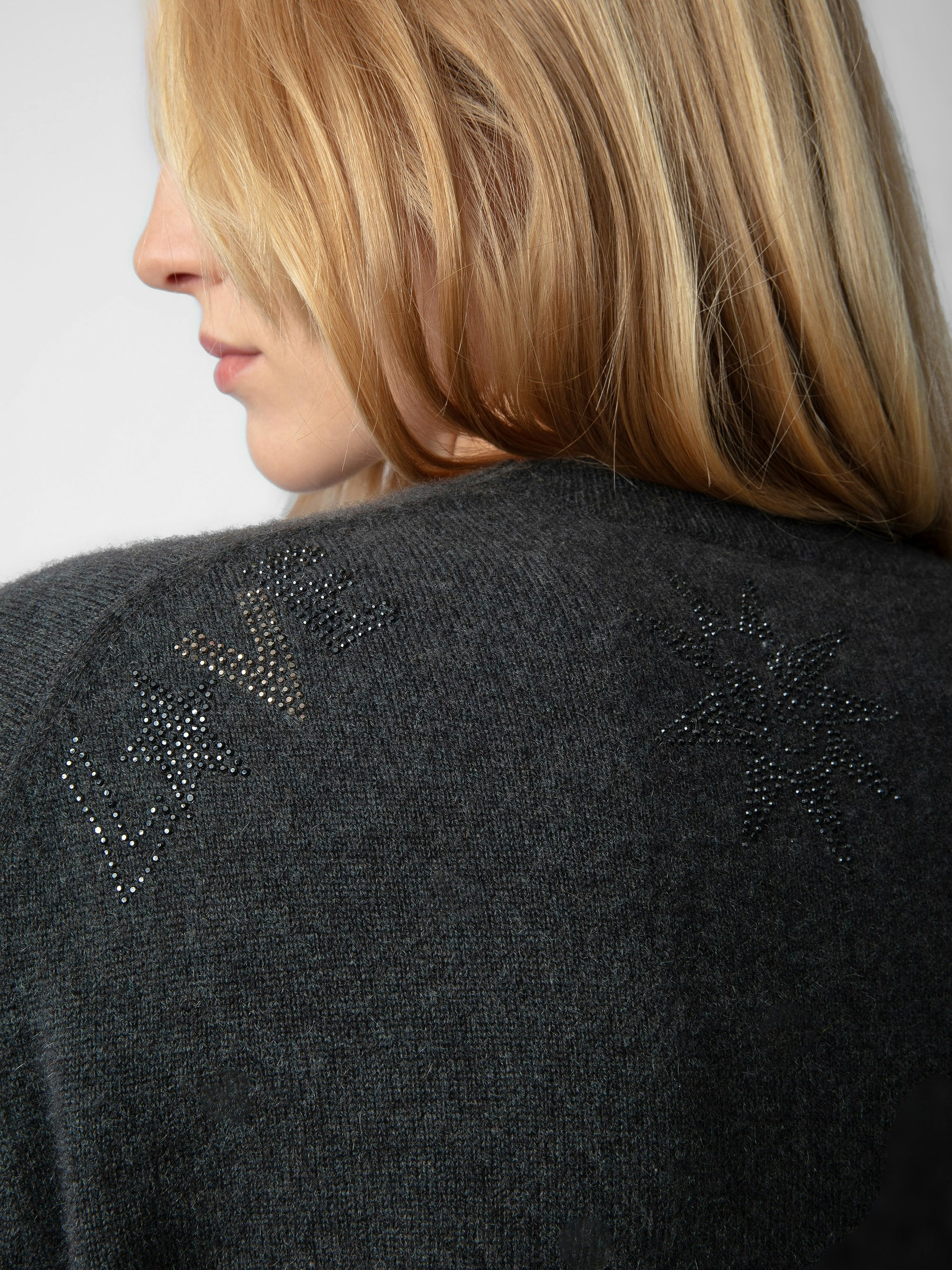 Pravis Cashmere Diamanté Sweater - 4