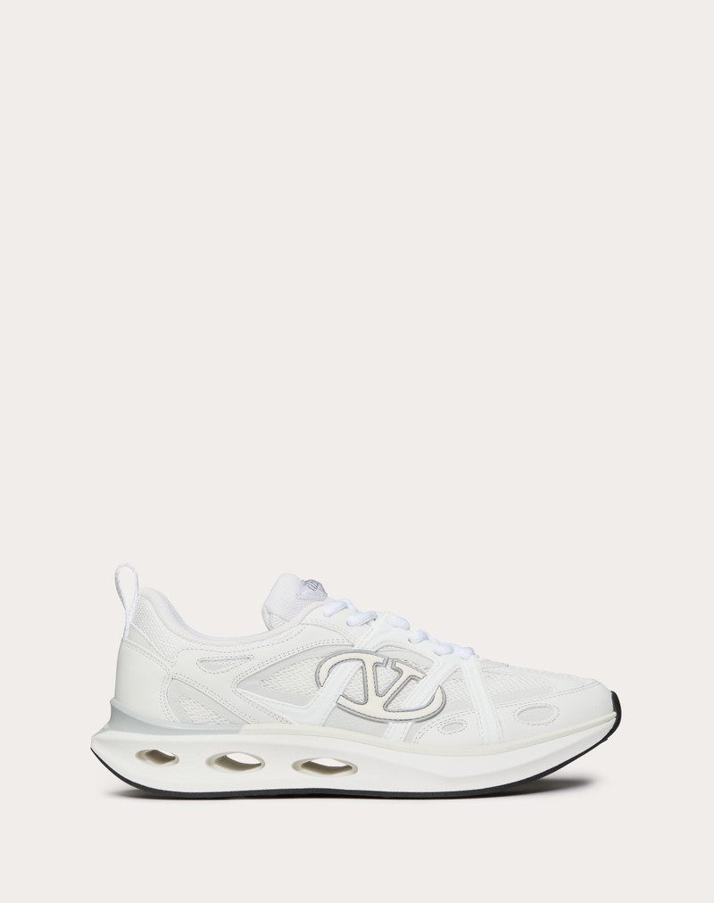 VLOGO EASYJOG CALFSKIN AND FABRIC SNEAKER 1