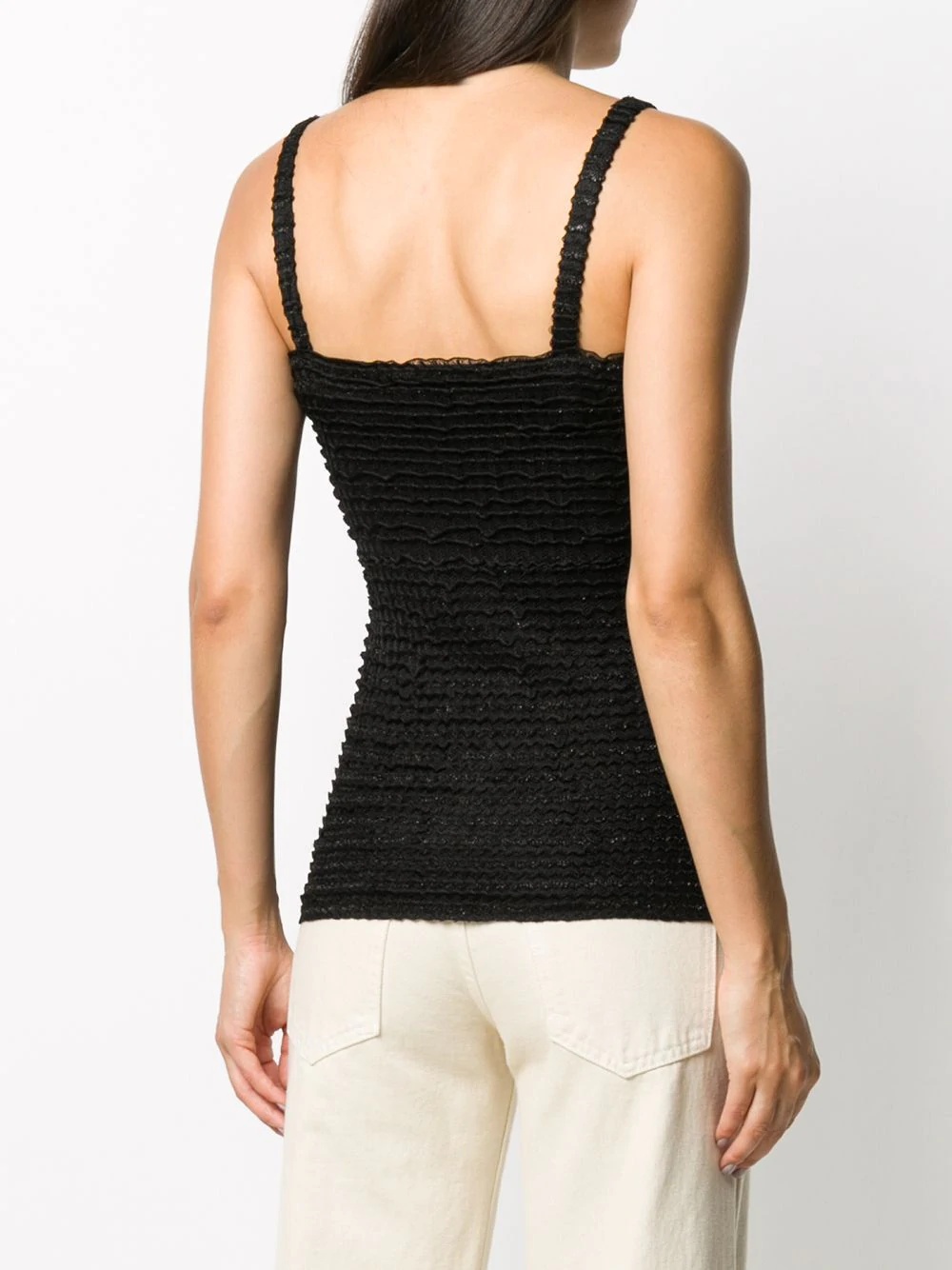 ruched fitted vest - 4